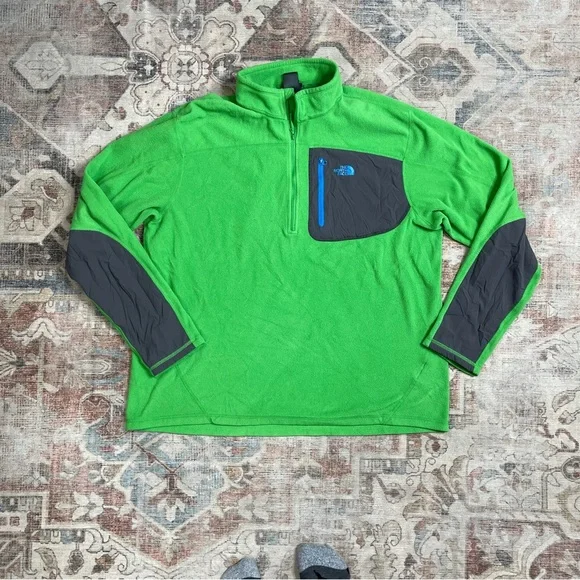 The North Face Green Gray Blue Sweatshirt Top Shirt Men’s Size XL/TG. V - Picture 5 of 6